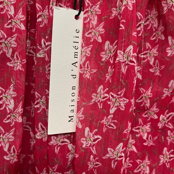 NWT Pink and Floral Dress M - Picture 7 of 7